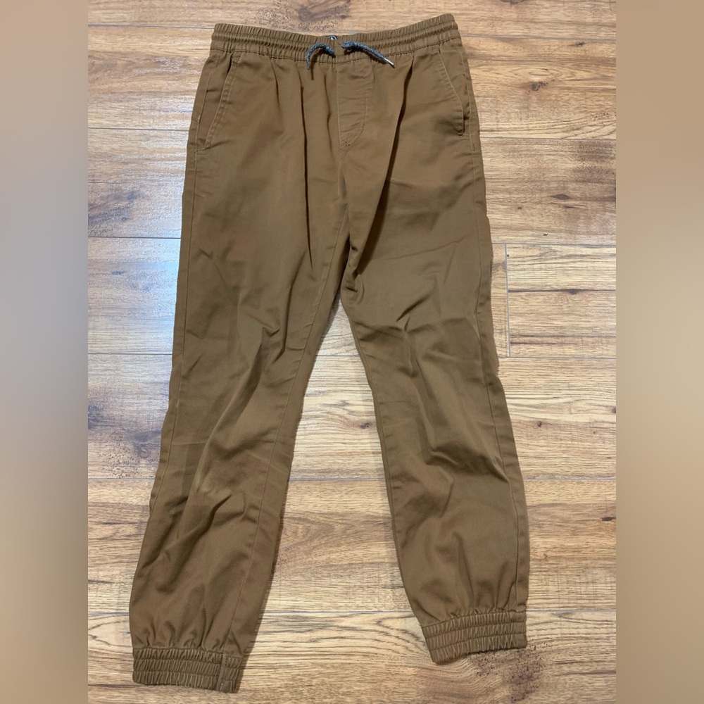 Volcom Boy’s Brown Jogger Pants | Size: US 12Y 26x27